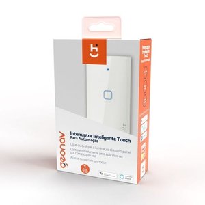 Interruptor Inteligente Touch Geonav com Um Comando