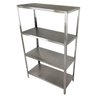 Estante Aço Inox Desmontável 90x38x150 Cm 4 Planos Nortinox - 1