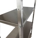 Ver imagem 6 de Estante Aço Inox Desmontável 90x38x150 cm 4 Planos Nortinox