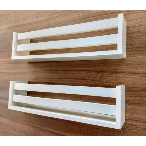 2 Prateleiras de Livros Mdf de Parede Nicho Porta Livros Infantil Estante Revisteiro Para Sala de Le