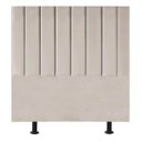 Ver imagem 1 de Cabeceira de Cama Solteiro Box Estofada 100 Cm Karla Suede:bege