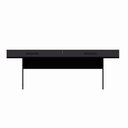 Ver imagem 6 de Mesa de Reunião Escritório 300cm x 110cm 08 Pessoas 2 Caixas para Tomadas 100% MDF Preto F5 Office