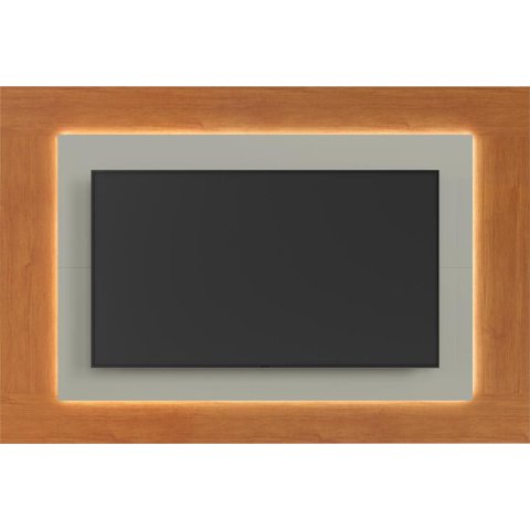 Painel para TV Atenas com LED até 58 pol. 180 cm Naturalle/Off White - Mavaular