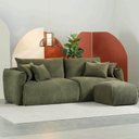 Ver imagem 1 de Conjunto Sofá 200cm e Puff Comfy CabeCasa MadeiraOriginals