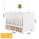 Ver imagem 3 de Berço Mini Cama Classic 70 Branco Atóxico Móveis Estrela