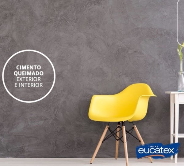 Efeito Cimento Queimado Efeitos Decorativos Eucatex 5kg - Cinza Cromio - 3