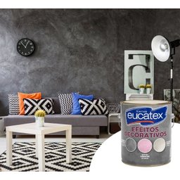 Efeito Cimento Queimado Efeitos Decorativos Eucatex 5kg - Cinza Profundo - 4