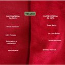 Ver imagem 3 de Kit 2 Capas para Almofada Drapeada Line T Retangular em Veludo Várias Cores Cor:vermelho