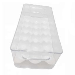 Organizador de Ovos para Geladeira Acrílico com Bandeja - 4