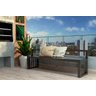 Banco de Madeira e Ferro Estilo Industrial Preto 1,50 X 0,50 X 0,45 - 2