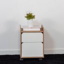 Ver imagem 3 de Gaveteiro Volante 2 Gavetas 40cm Hanover/branco Home Office Flexus Artesano