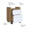 Gaveteiro Volante 2 Gavetas 40cm Hanover/branco Home Office Flexus Artesano - 9
