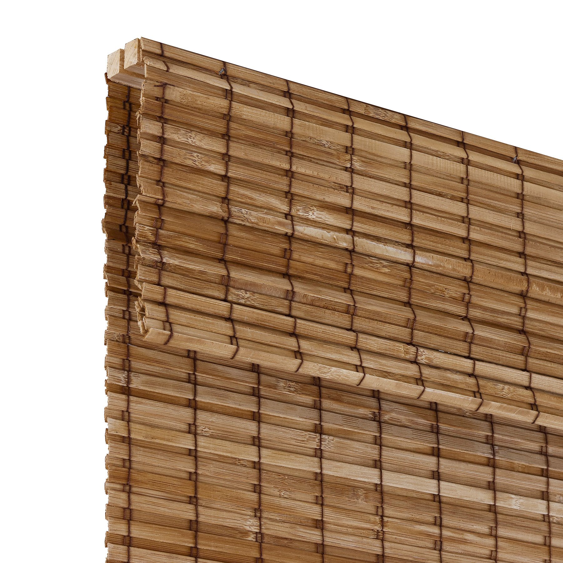 Persiana Romana Bambu Block 200larg x 220alt Natural (2 peças) - Pronta para Instalar - 4