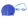 KIT NATAÇÃO COM ÓCULOS E TOUCA DE SILICONE - Azul - 1