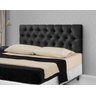 Cabeceira para Cama Casal Estofada 1.60M Preto - Rede Móveis Preto - 1