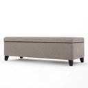 Ver imagem 6 de Recamier Bau Julia 1,60m Suede Bege - Inova Decor