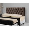 Cabeceira para Cama Casal Estofada 1.60M Marrom - Rede Móveis - 1