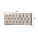 Ver imagem 2 de Cabeceira para Cama Casal Estofada 1.60M Bege - Rede Móveis
