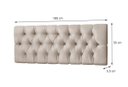 Ver imagem 2 de Cabeceira para Cama Casal Estofada 1.60M Bege - Rede Móveis