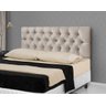 Cabeceira para Cama Casal Estofada 1.60M Bege - Rede Móveis - 1