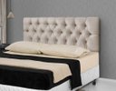 Ver imagem 1 de Cabeceira para Cama Casal Estofada 1.60M Bege - Rede Móveis