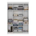 Ver imagem 2 de Guarda-Roupa Solteiro 122cm 4 Portas e 2 Gavetas Lira Multimóveis Mp4804 Branco