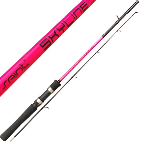 Vara Rosa Molinete Saint 1,68m Fibra de Vidro Maciça - 5