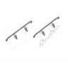 Suporte Corrimao Alumínio Fosco Escada Parede KIT 2 PCS - 3
