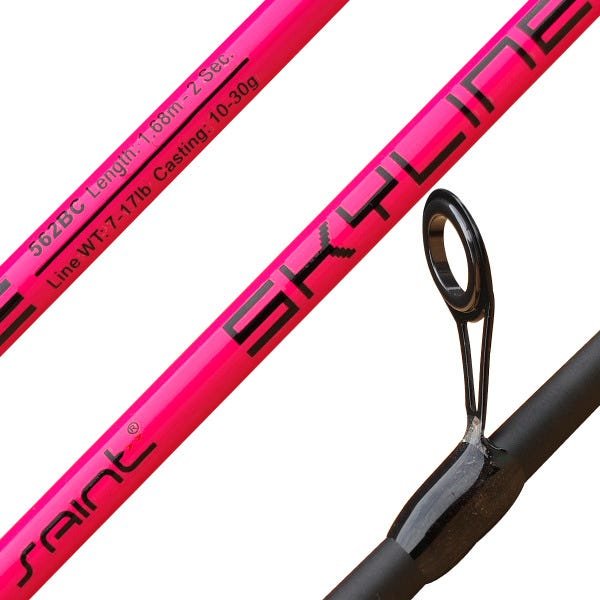 Vara Rosa Carretilha Saint 1,68m Vibra de Vidro Maciça - 3
