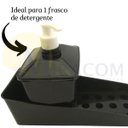 Ver imagem 2 de Porta detergente com suporte para bucha preto Plasutil ref.13969