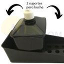 Ver imagem 3 de Porta detergente com suporte para bucha preto Plasutil ref.13969