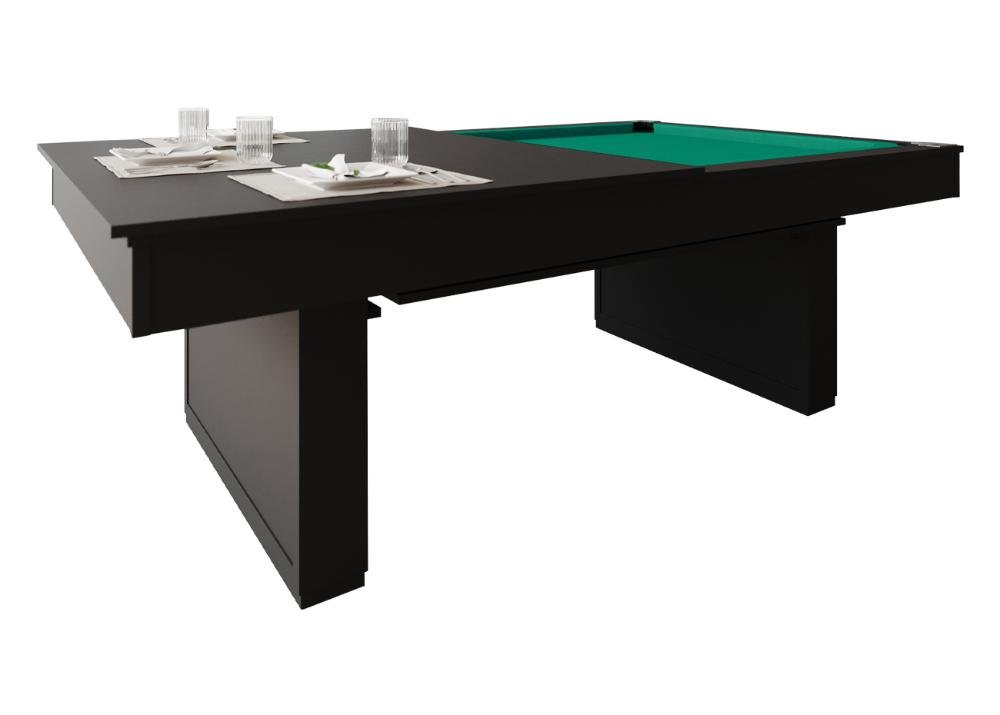 Mesa de Sinuca/bilhar com Tampo de Jantar - 2,00x1,10 - Verde