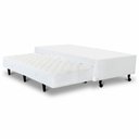 Ver imagem 1 de Cama Box Solteiro com Auxiliar Semi Ortopedica Poliester:branco