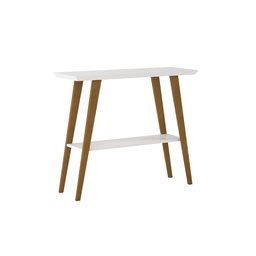 Aparador Monaco Branco/amadeirado Tampo Mdf Maciço 25mm Pés Madeira Pinus - 5