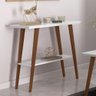 Aparador Monaco Branco/amadeirado Tampo Mdf Maciço 25mm Pés Madeira Pinus - 3