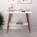 Ver imagem 3 de Aparador Monaco Branco/amadeirado Tampo Mdf Maciço 25mm Pés Madeira Pinus