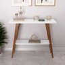 Aparador Monaco Branco/amadeirado Tampo Mdf Maciço 25mm Pés Madeira Pinus - 2