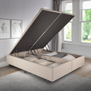 Ver imagem 1 de Cama Box Baú King 193x203x42 Cm Linho com Pistão a Gás