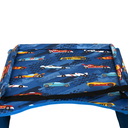 Ver imagem 2 de Mesinha Infantil Portátil para Cadeirinha Carro e Carrinho de Bebe - Montessoriano