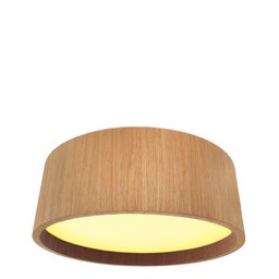 Plafon Redondo Madeira 80cm - Freijó - Bivolt - 3