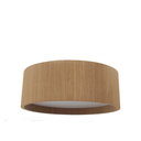 Ver imagem 1 de Plafon Redondo Madeira 80cm - Freijó - Bivolt
