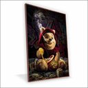Ver imagem 1 de Quadro Ursinho Pooh Vinil com Vidro Tamanho/moldura 20x30 Baixa Cor Madeira
