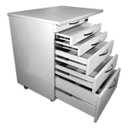 Ver imagem 3 de Mesa de Apoio Odontológico com 5 Gavetas -funcional e Prática