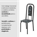 Ver imagem 5 de Cadeiras para Sala de Jantar 6 Unidades Lara Preto/Floral