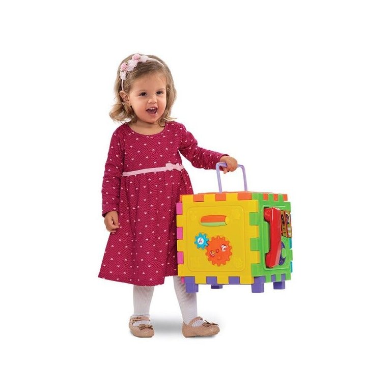 Brinquedo Educativo Cubo Didático Grande