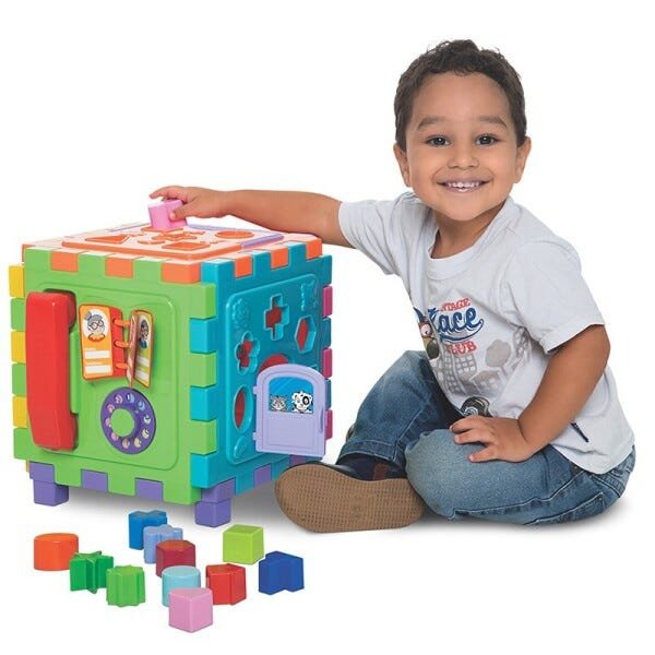 Brinquedo Educativo Cubo Didático Grande - 4