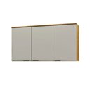 Ver imagem 2 de Armário Aéreo Cozinha 120 Cm Copenhague 3 Portas Ipê Sabbia - Decibal