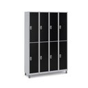 Ver imagem 1 de Vestiário Academia: Roupeiro Aço 8 Portas Grandes com Tranca:preto