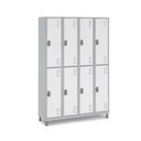 Ver imagem 7 de Vestiário Academia: Roupeiro Aço 8 Portas Grandes com Tranca:preto