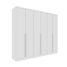 Guarda-roupa Casal Cataguases 6 Portas 4 Gavetas Neve - Tcil Móveis - 2